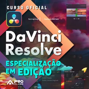 Imagem de capa para o Curso online DaVinci Resolve - Especialização em Edição de Vídeo