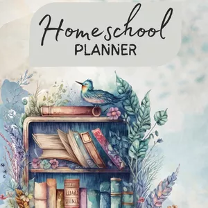 Imagem de capa para o Ebook Homeschool Planner COMPLETO 2025