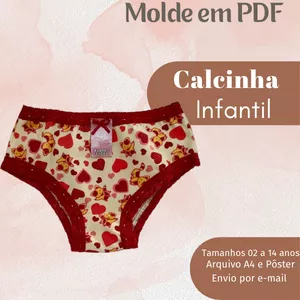 Imagem de capa para o Ebook MOLDE EM PDF CALCINHA INFANTIL 