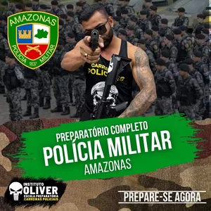 Imagem de capa para o Curso online 👮‍♂️Preparatório Completo POLÍCIA MILITAR do Amazonas  👮‍♂️ PMAM - Instituto Óliver 