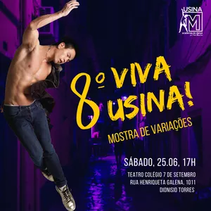 Imagem de capa para o Curso online 8º VIVA USINA! Mostra de Variações | Usina M Academia de Dança