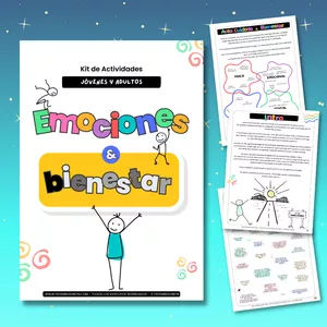 Imagen de portada para Ebook Actividades de Emociones y Bienestar - Para adultos