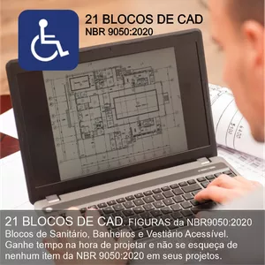 Imagem de capa para o Curso online 21 Blocos de CAD da NBR 9050:2020