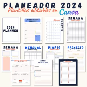 Imagen de portada para Ebook Plantilla planificador editable en Canva