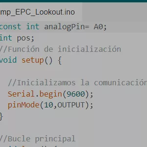 Imagen de portada para Curso online Encendido de un pin digital de Arduino mediante comunicacion serial por Lookout.(Codigo)