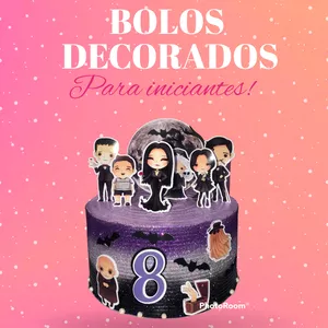 Imagem de capa para o Ebook bolo decorado do zero