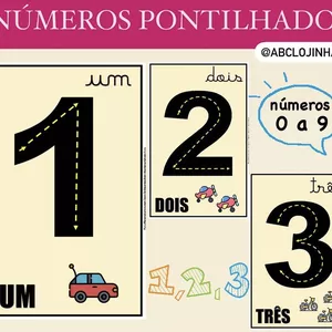 Imagem de capa para o Ebook NÚMEROS PONTILHADOS 0 a 9