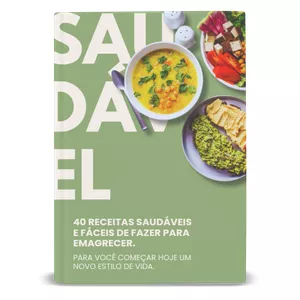 Imagem de capa para o Ebook 40 Receitas Saudáveis para Emagrecer