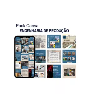 Imagem de capa para o Curso online Pack Canva Engenharia da Produção