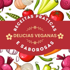 Imagem de capa para o Ebook Delícias Veganas