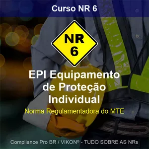 Imagem de capa para o Curso online NR 6 EPI Equipamento de Proteção Individual Norma Regulamentadora 