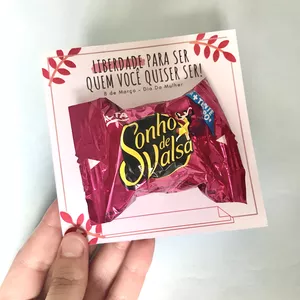 Imagem de capa para o Curso online Cartão Dia da Mulher com Bombom