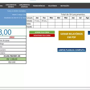 Imagem de capa para o Curso online Planilha de Controle Financeiro para Igrejas Pequenas e Médias