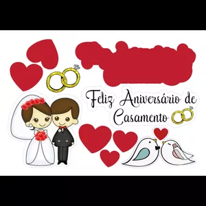 Imagem do curso Topo de Bolo Aniversário de Casamento