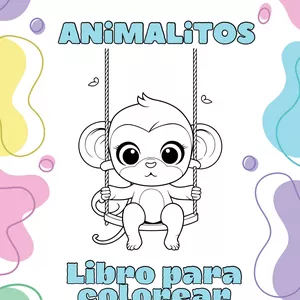 Imagen de portada para Ebook Libro de animalitos para colorear 