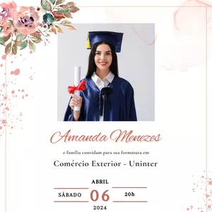 Imagem de capa para o Curso online Convite digital para formatura 