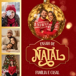 Imagem de capa para o Ebook E-book Ensaio de Natal – Prompts Profissionais para Casal &amp; Família (Gemini)