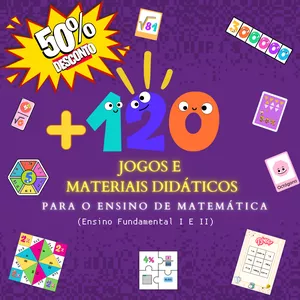 Imagem de capa para o Ebook + 120 jogos e materiais didáticos para o ensino de Matemática