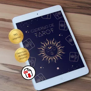 Imagem de capa para o Ebook EBOOK - Caderno de Tarot