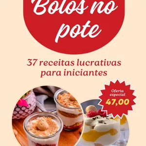 Imagem de capa para o Ebook 37 Receitas de Bolo no Pote