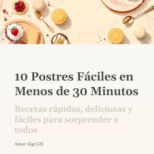 Imagen de portada para Ebook 10 Postres Faciles en Menos de 30 Minutos