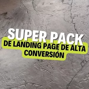 Imagen de portada para Curso online SUPER PACK de landing page de alta conversión