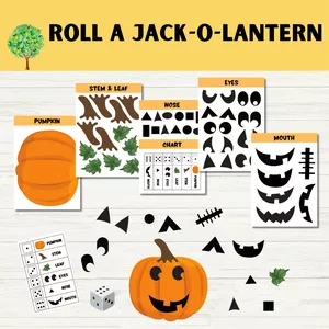 Cover image for Ebook ROLL A JACK-O-LANTERN