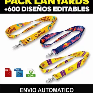 Imagen de portada para Curso online Mega pack 600 diseños de lanyards
