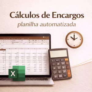 Imagem de capa para o Ebook Planilha automatizada - Cálculo de Encargos Trabalhistas 2026
