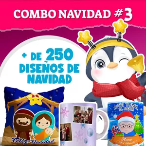 Imagen de portada para Curso online PLANTILLAS PARA SUBLIMAR DE NAVIDAD