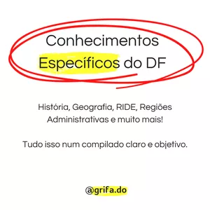 Imagem de capa para o Ebook Conhecimentos Específicos do DF