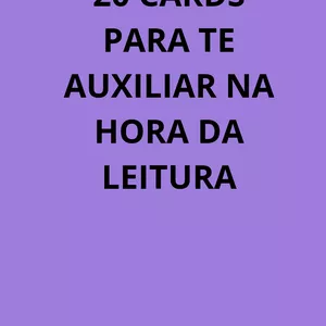 Imagem de capa para o Ebook Apostila com 20 CARDS para te auxiliar no processo de alfabetização.