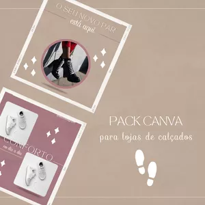 Imagem do curso Pack Canva Lojas de Calçados.