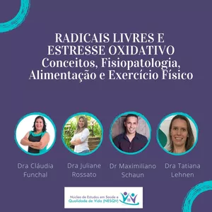 Imagem de capa para o Curso online Radicais Livres e Estresse Oxidativo: Conceitos, Fisiopatologia, Alimentação e Exercício Físico