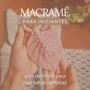 Imagem de capa para o Curso online Curso Porta Guardanapos Folhas em Macramê - o guia definitivo para criar folhas incríveis! 