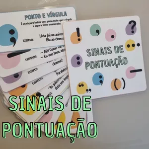 Imagem de capa para o Ebook Sinais de pontuação - kit cores