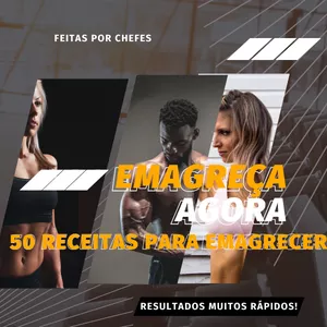 Imagem de capa para o Ebook 50 RECEITAS PARA EMAGRECER FEITAS POR CHEFES