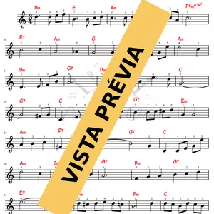Imagem de capa para o Ebook 🎼 A deusa da minha rua - 6346 - Tutorial Partitura e Teclado Fácil