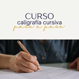 Imagen de portada para Curso online Curso Caligrafía Cursiva Paso a Paso