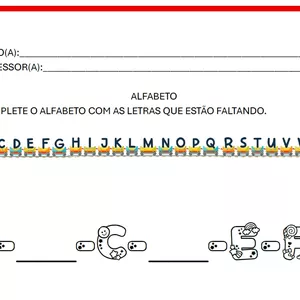 Imagem de capa para o Ebook Kit de 2 atividades: ordem alfabética