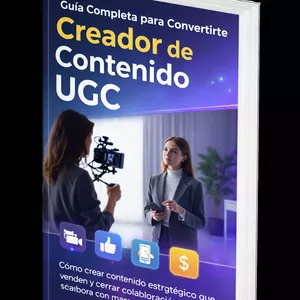 Imagen de portada para Ebook Guía Completa para Convertirte en Creador de Contenido UGC