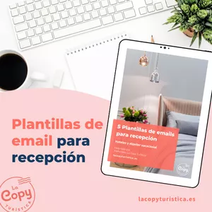 Imagem de capa para o Ebook 5 Plantillas de email para recepción (Hoteles y Alquiler Vacacional)