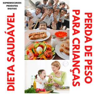 Imagem de capa para o Ebook Dieta Saudável e Perda de Peso para Crianças e Adolescentes 