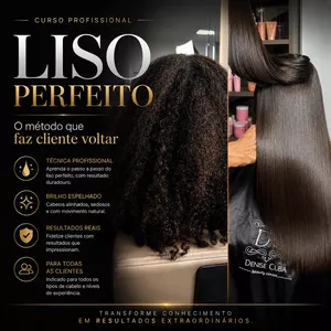 Imagem do curso LISO PERFEITO: Cabelos Lisos na 1° Aplicação 