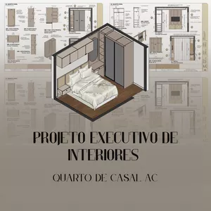 Imagem de capa para o Ebook PROJETO EXECUTIVO- Quarto de Casal
