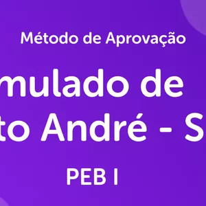 Imagem de capa para o Ebook Simulado Comentado de Santo André para o Cargo de PEB I - VUNESP