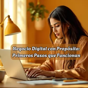 Imagen de portada para Ebook Negocio Digital con Propósito: Primeros Pasos que Funcionan