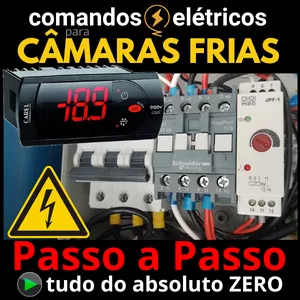 Curso Curso de COMANDOS ELÉTRICOS para CÂMARAS FRIGORÍFICAS - Passo a Passo para iniciantes e sobreviventes