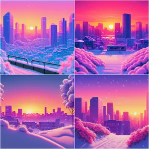 Imagem de capa para o Ebook Cidade rosa nevada 