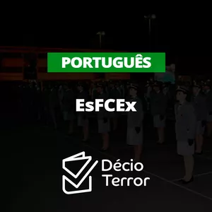 Imagem de capa para o Curso online Português para a EsFCEx (Escola de Formação Complementar do Exército)